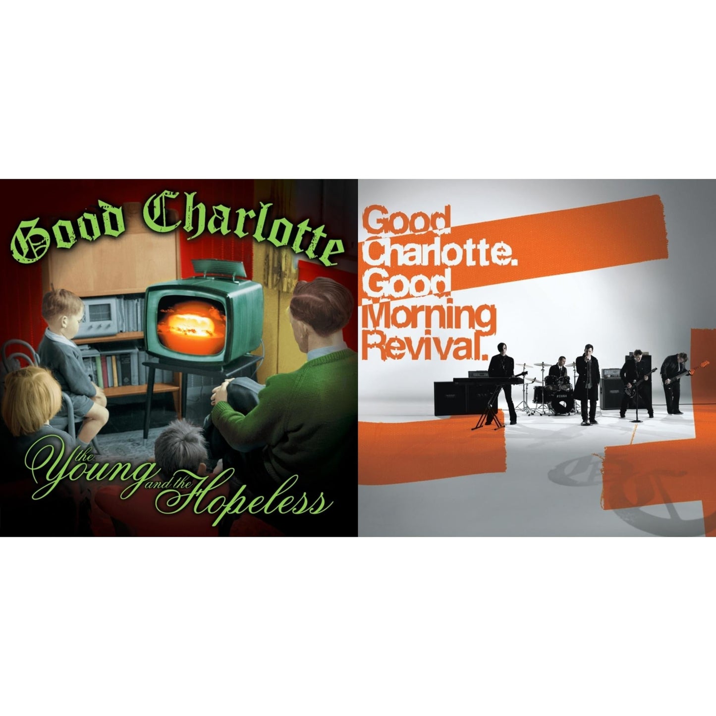 Good Charlotte - Young & The Hopeless (140G/Neon Green Fuego LP Vinyl) & Good Morning Revival (140G/Translucent Fuego LP Vinyl)