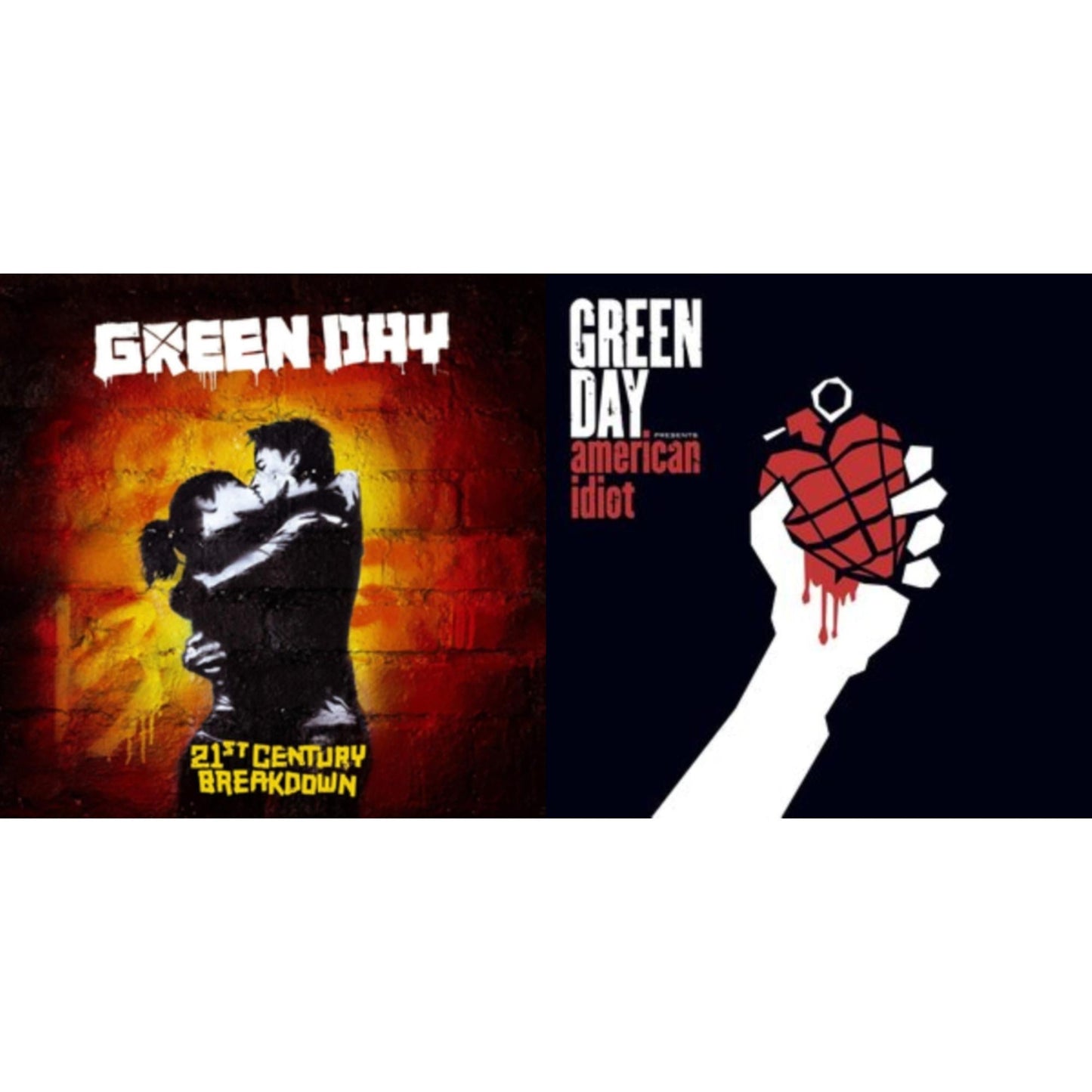 Green Day - 21St Century Breakdown & American Idiot (W/Poster) - LP Vinyl Bundle