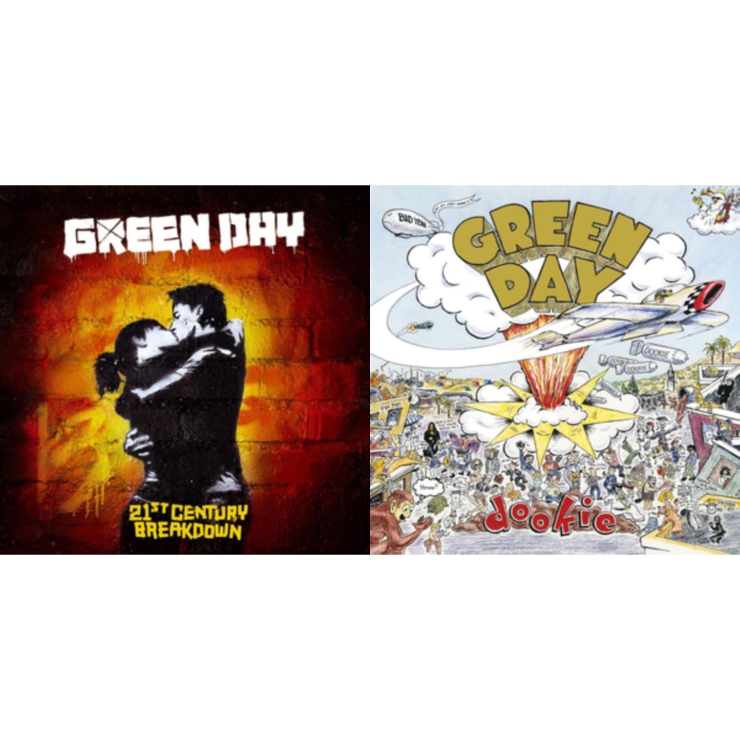 Green Day - 21St Century Breakdown & Dookie - LP Vinyl Bundle