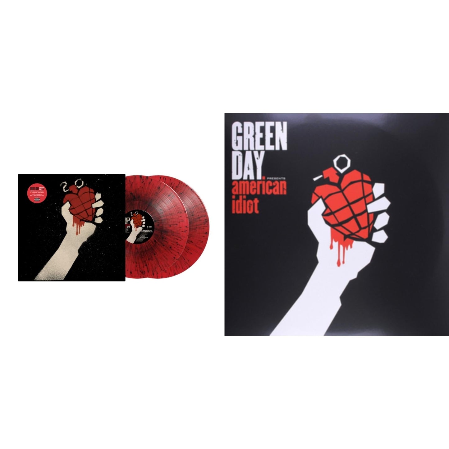 Green Day - American Idiot (2LP/Red & Black Splatter Vinyl) & American Idiot