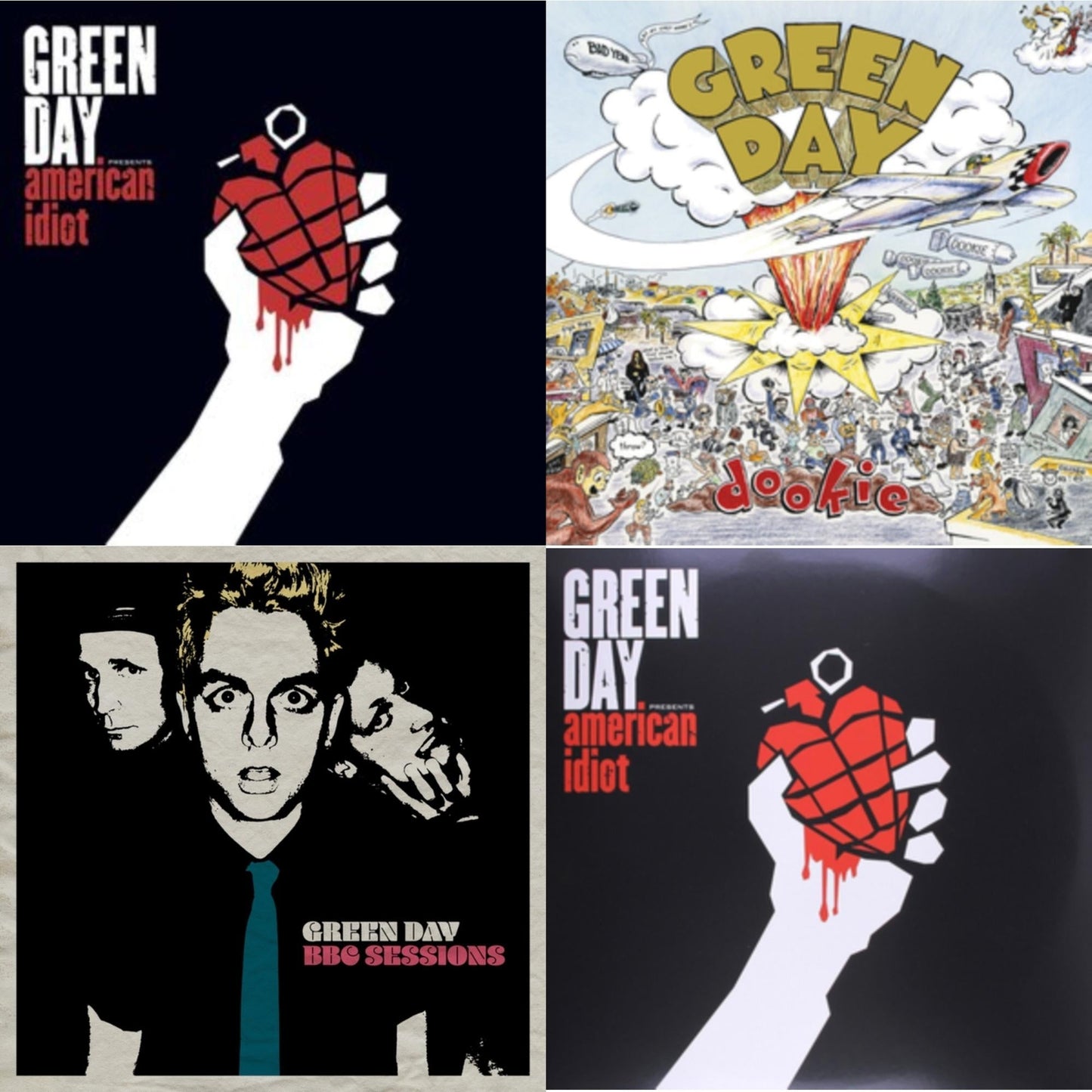 Green Day - American Idiot & Bbc Sessions (X) (2LP) & American Idiot (W/Poster) & Dookie
