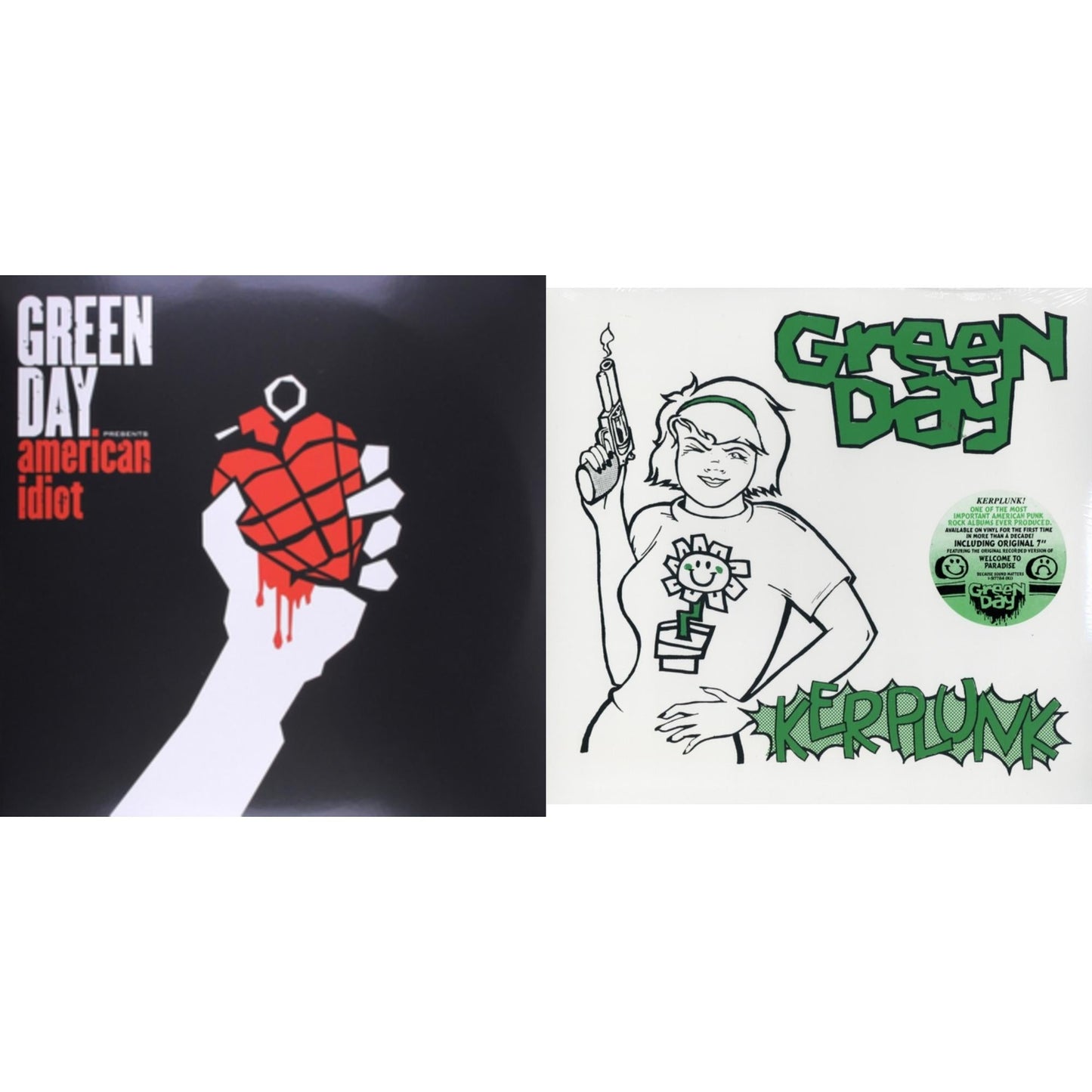 Green Day - American Idiot & Kerplunk (120G/7Inch Single) - LP Vinyl Bundle