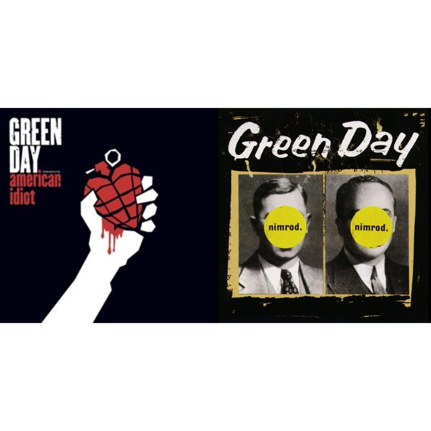 Green Day - Nimrod & American Idiot (W/Poster) - LP Vinyl Bundle