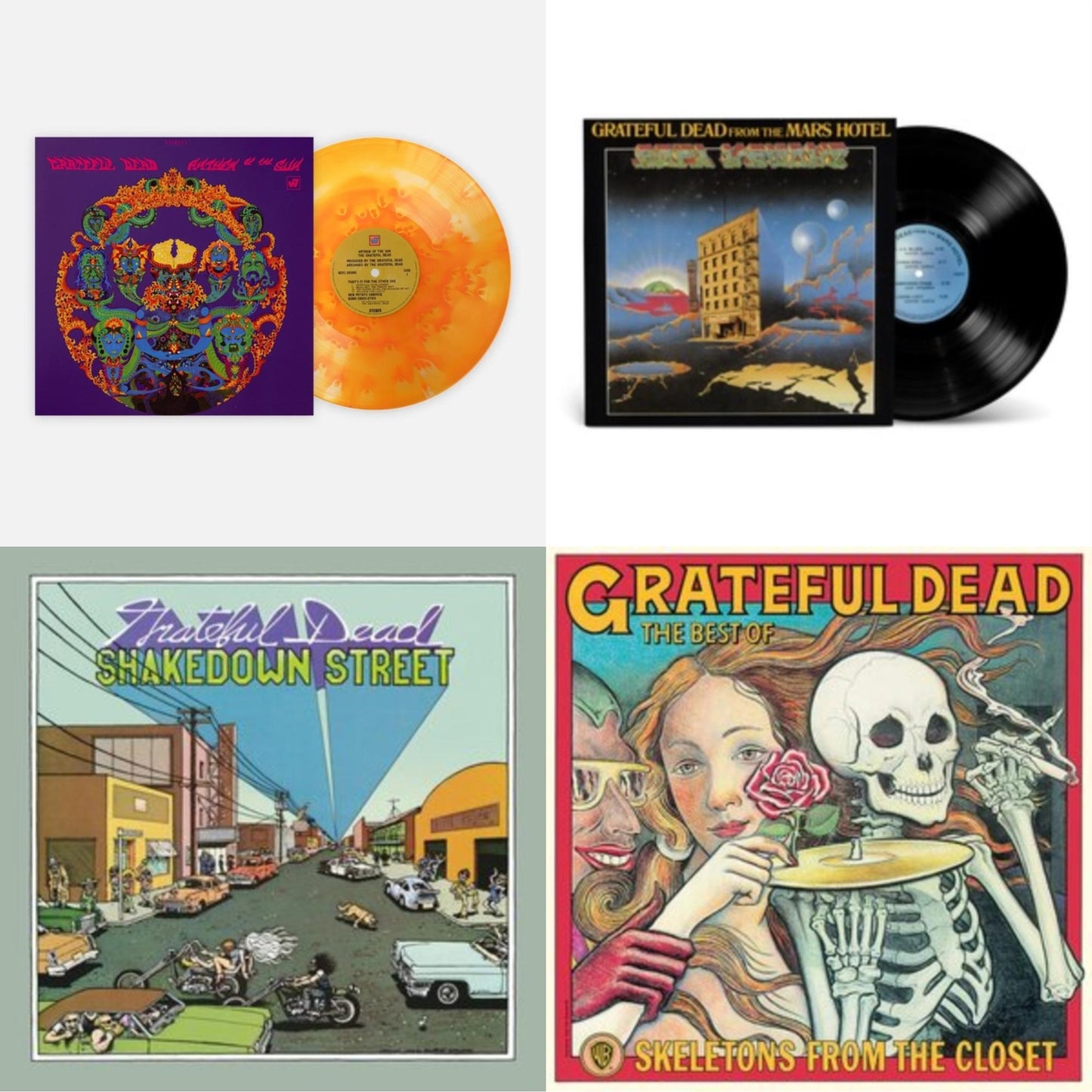 Grateful Dead - Anthem Of The Sun (Noonday Sun LP Vinyl) & From The Mars Hotel (50Th Anniversary/Remaster) & Shakedown Street & Skeletons From The Closet: The Best Of Grateful Dead