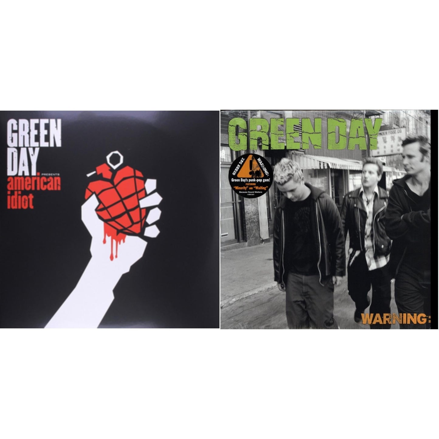 Green Day - Warning & American Idiot - LP Vinyl Bundle
