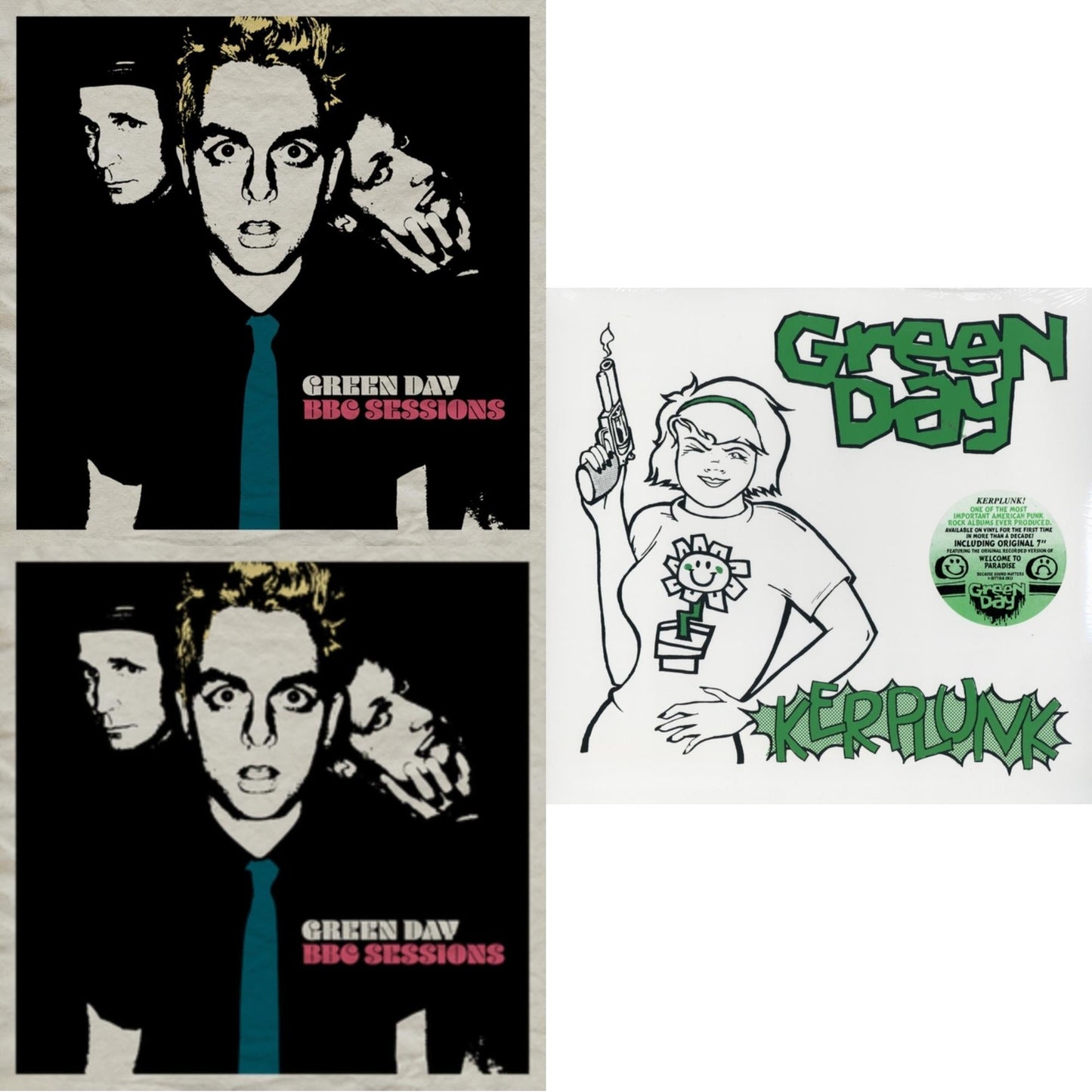 Green Day - Bbc Sessions (X) (2LP/Milky Clear Vinyl) (I) & Bbc Sessions (X) (2LP) & Kerplunk (120G/7Inch Single)