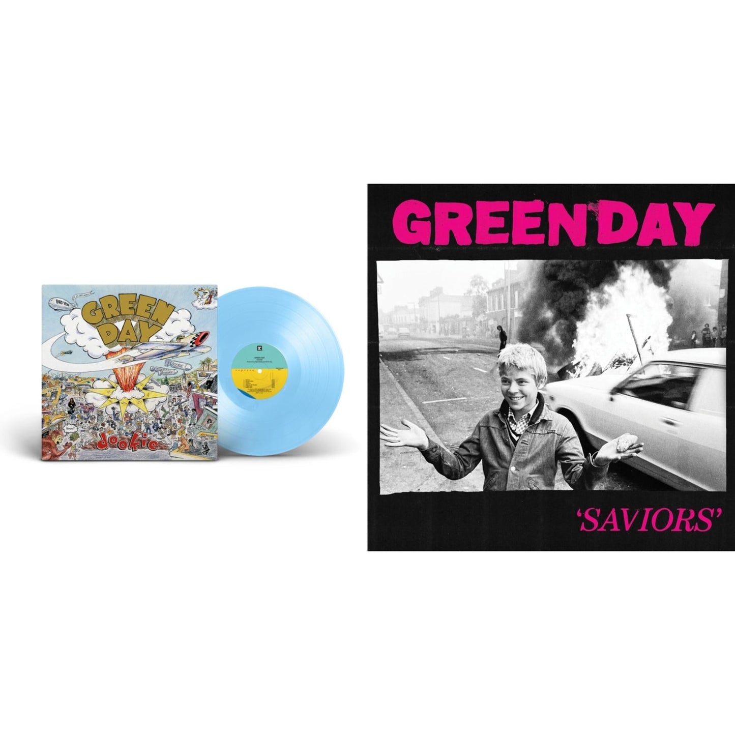 Green Day - Dookie (X) (Baby Blue LP Vinyl) & Saviors (180G/Deluxe LP Vinyl)