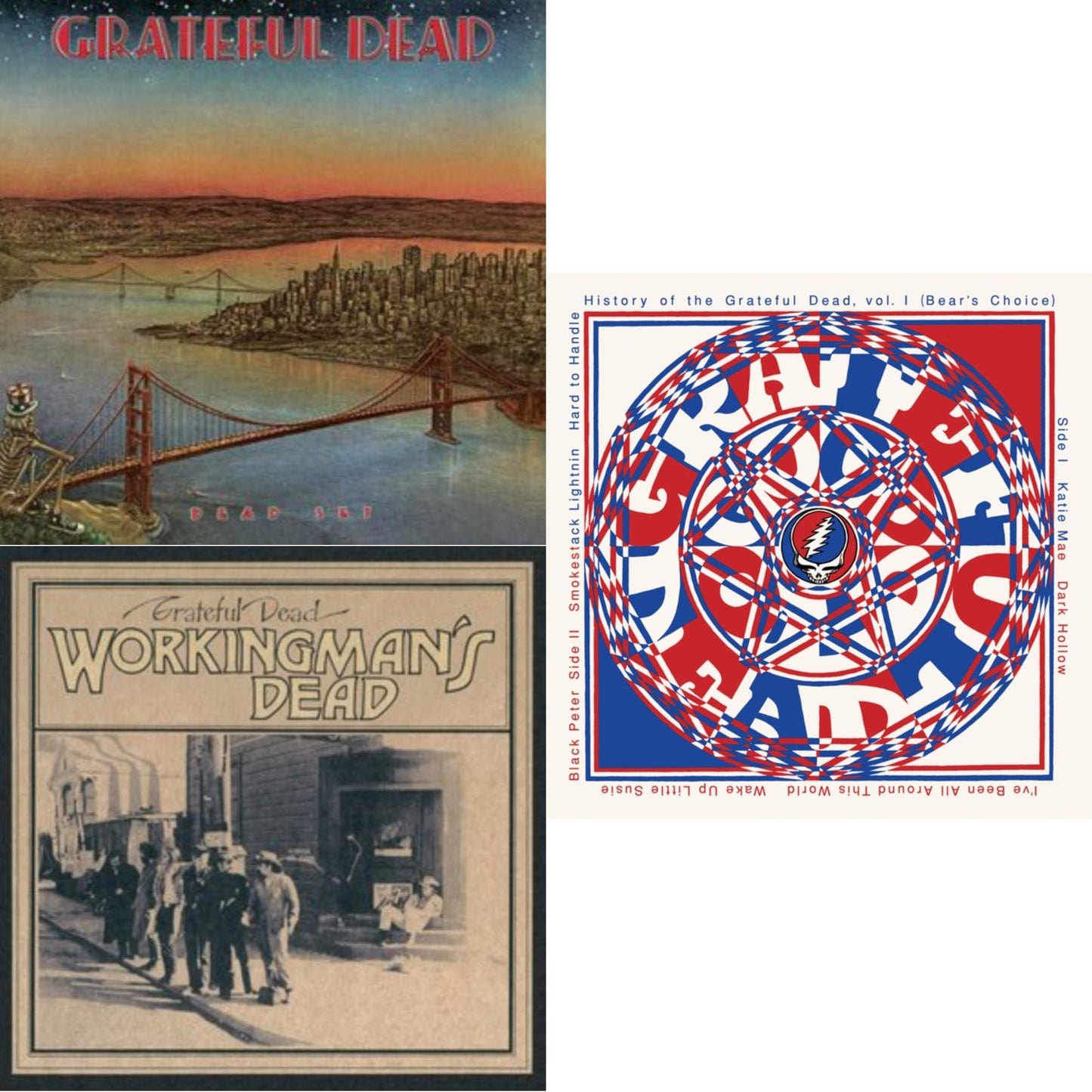 Grateful Dead - Dead Set (X) (2LP) & History Of The Grateful Dead Vol. 1 & Workingman's Dead (180G)