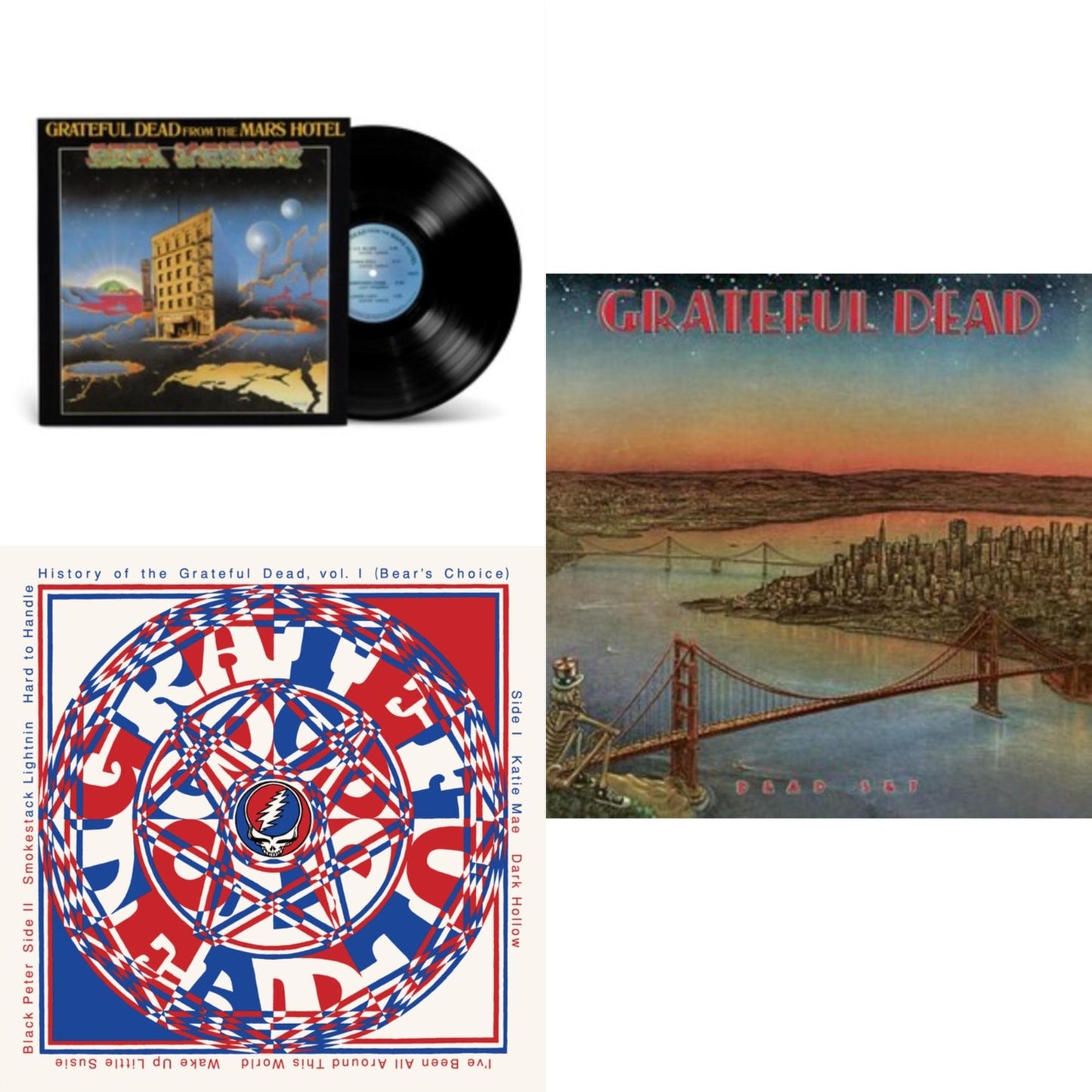 Grateful Dead - From The Mars Hotel (50Th Anniversary/Remaster) & Dead Set (X) (2LP) & History Of The Grateful Dead Vol. 1