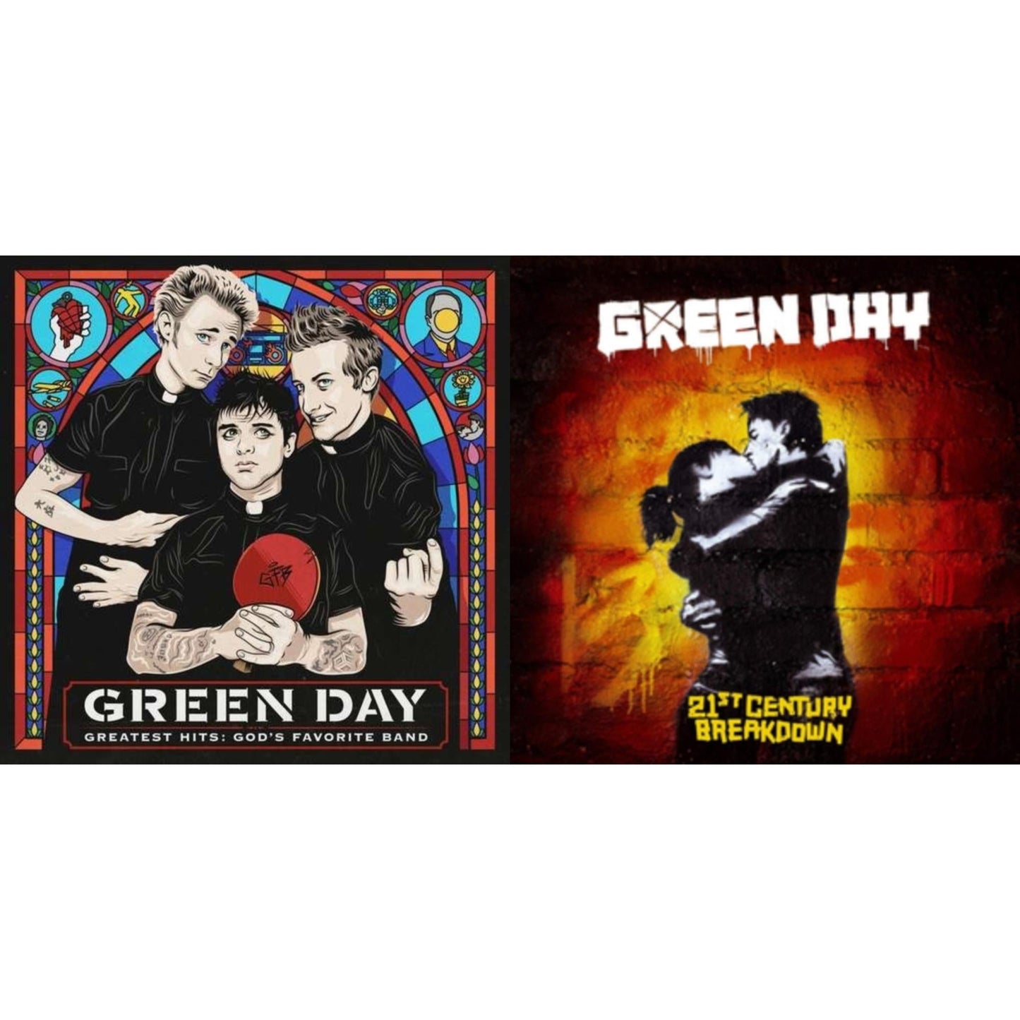 Green Day - Greatest Hits: God's Favorite Band (X) & 21St Century Breakdown - LP Vinyl Bundle