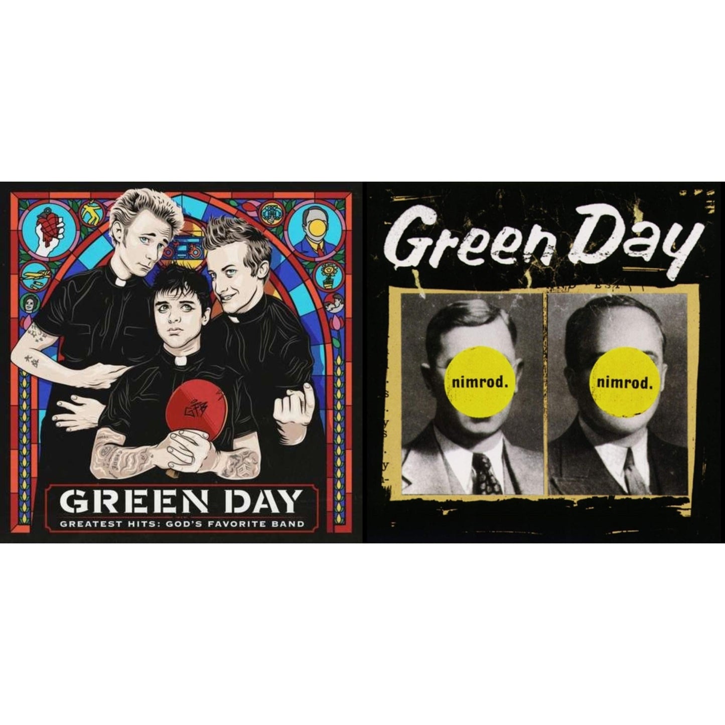 Green Day - Nimrod & Greatest Hits: God's Favorite Band (X) - LP Vinyl Bundle