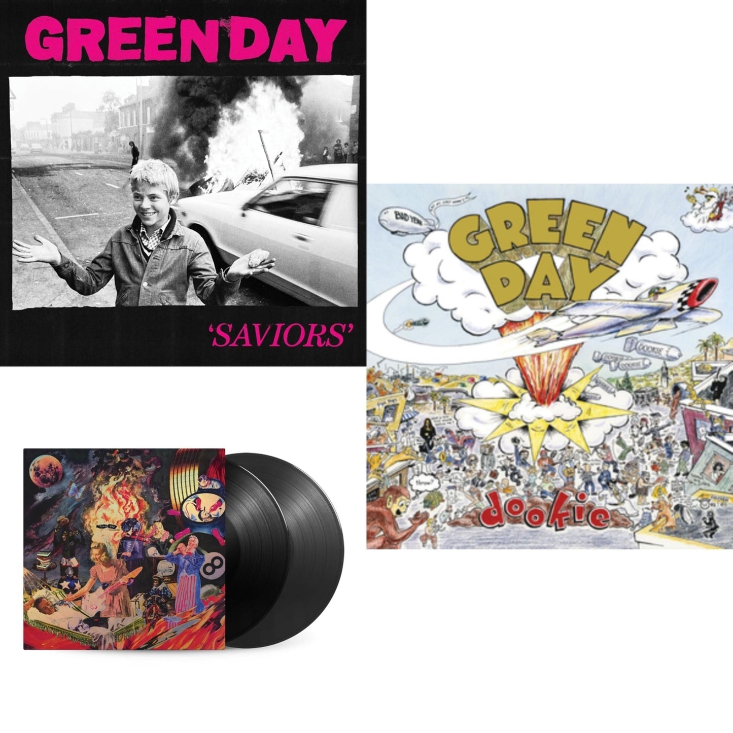 Green Day - Saviors (180G/Deluxe LP Vinyl) & Insomniac (25Th Anniversary/2LP) & Dookie