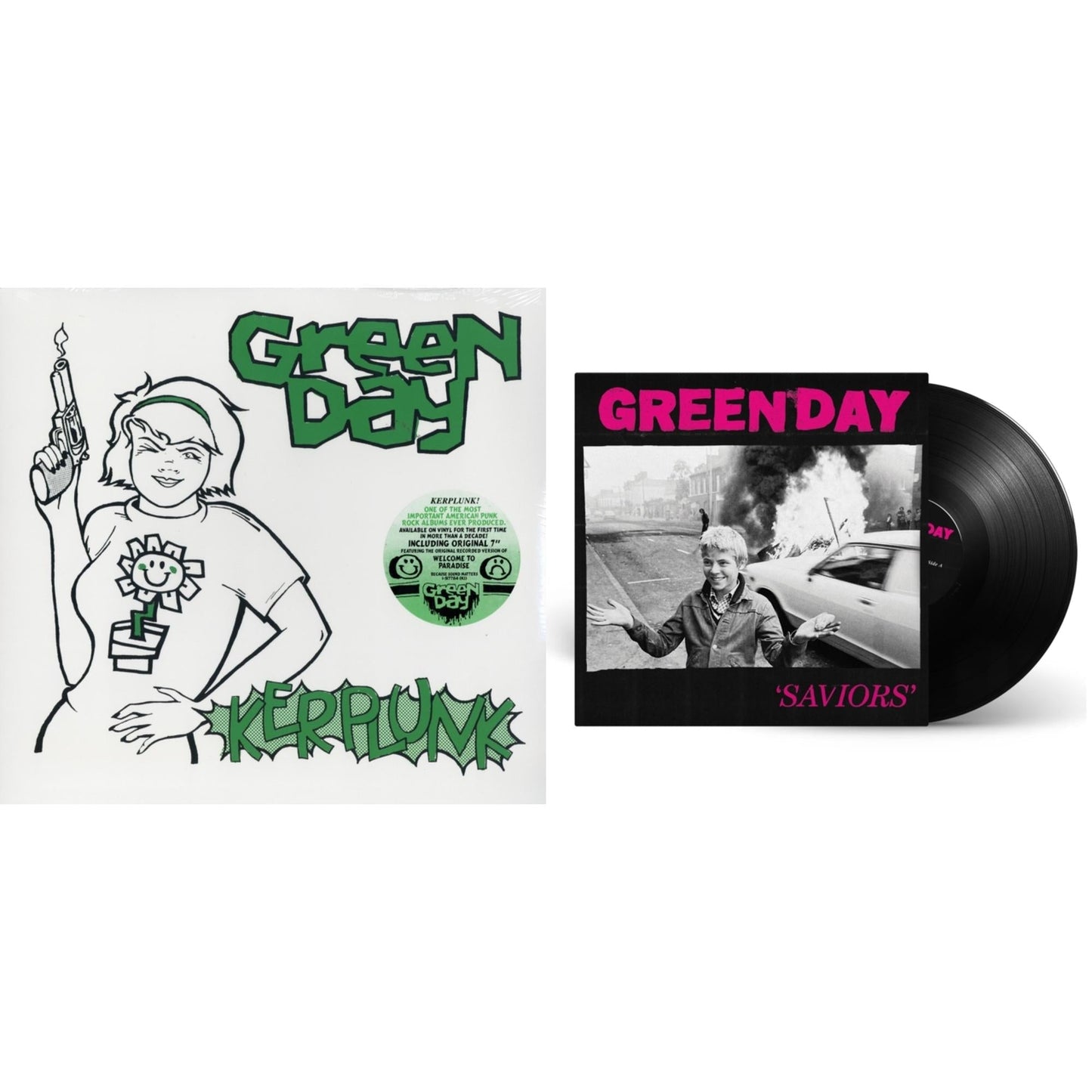 Green Day - Saviors & Kerplunk (120G/7Inch Single) - LP Vinyl Bundle
