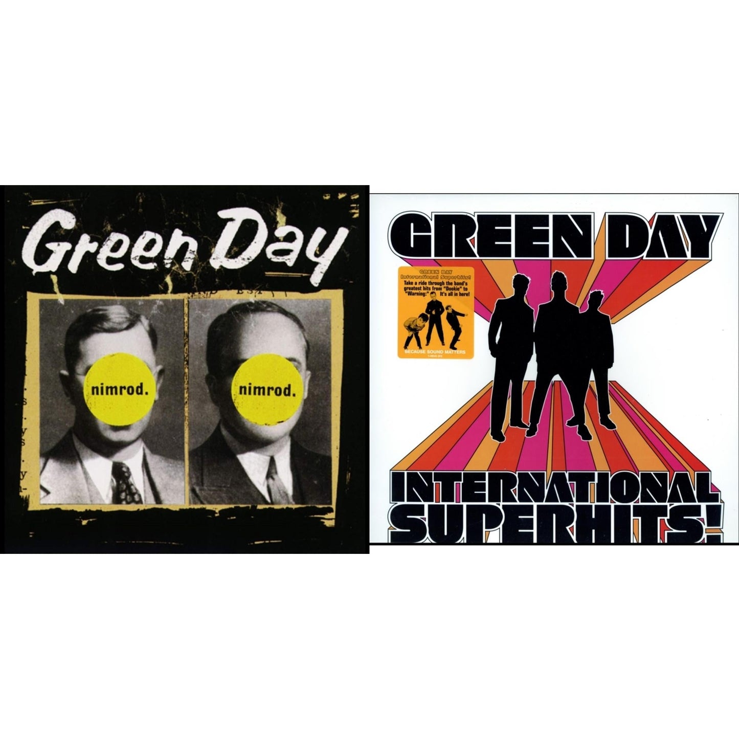 Green Day - International Superhits & Nimrod - LP Vinyl Bundle