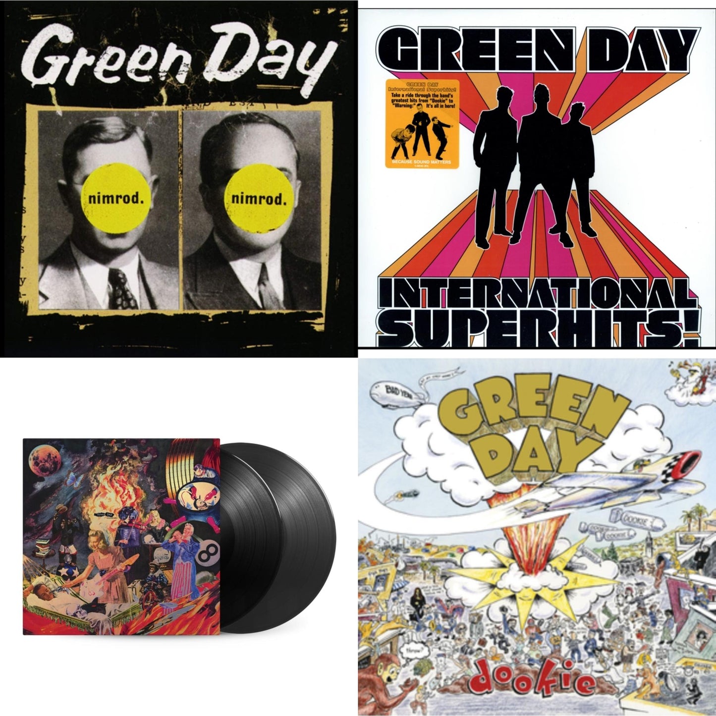 Green Day - International Superhits & Insomniac (25Th Anniversary/2LP) & Nimrod & Dookie