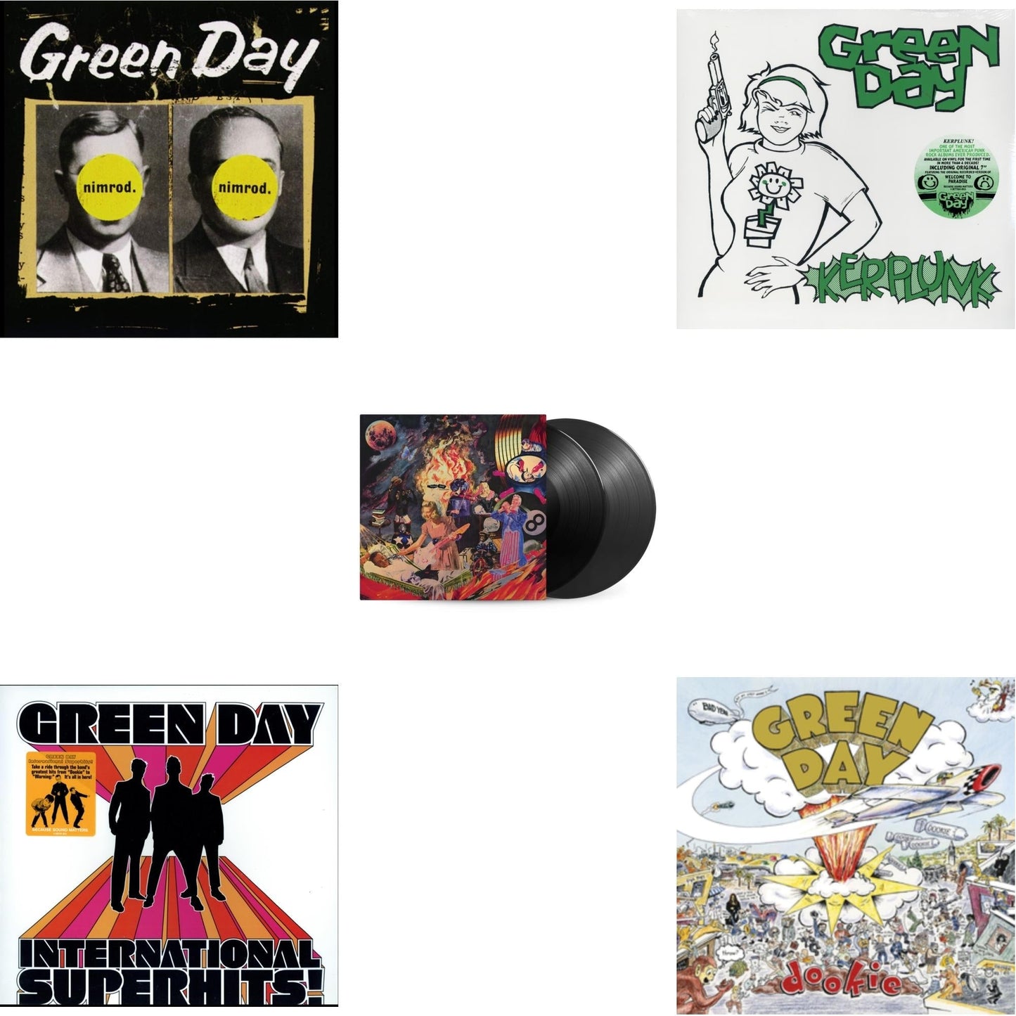 Green Day - International Superhits & Insomniac (25Th Anniversary/2LP) & Nimrod & Kerplunk (120G/7Inch Single) & Dookie
