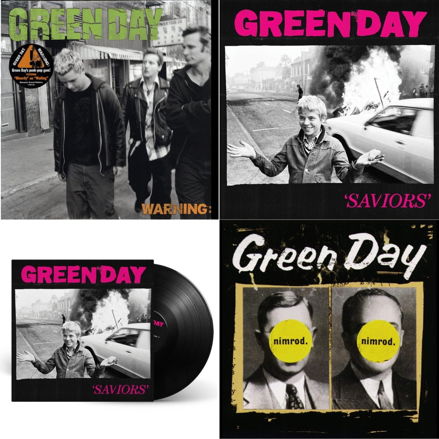 Green Day - Warning & Saviors (180G/Deluxe LP Vinyl) & Saviors & Nimrod