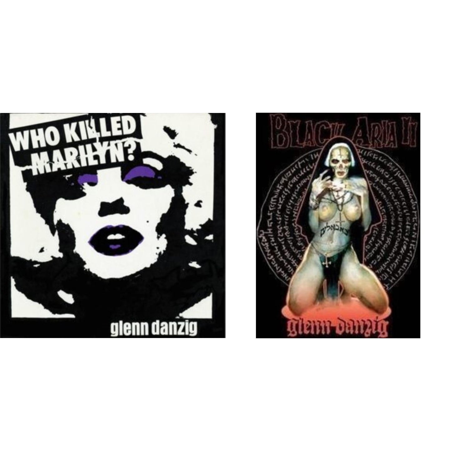 Glenn Danzig - Black Aria 2 (Black/White Splatter LP Vinyl) & Who Killed Marilyn? (Black & White / Purple LP Vinyl/Reissue)