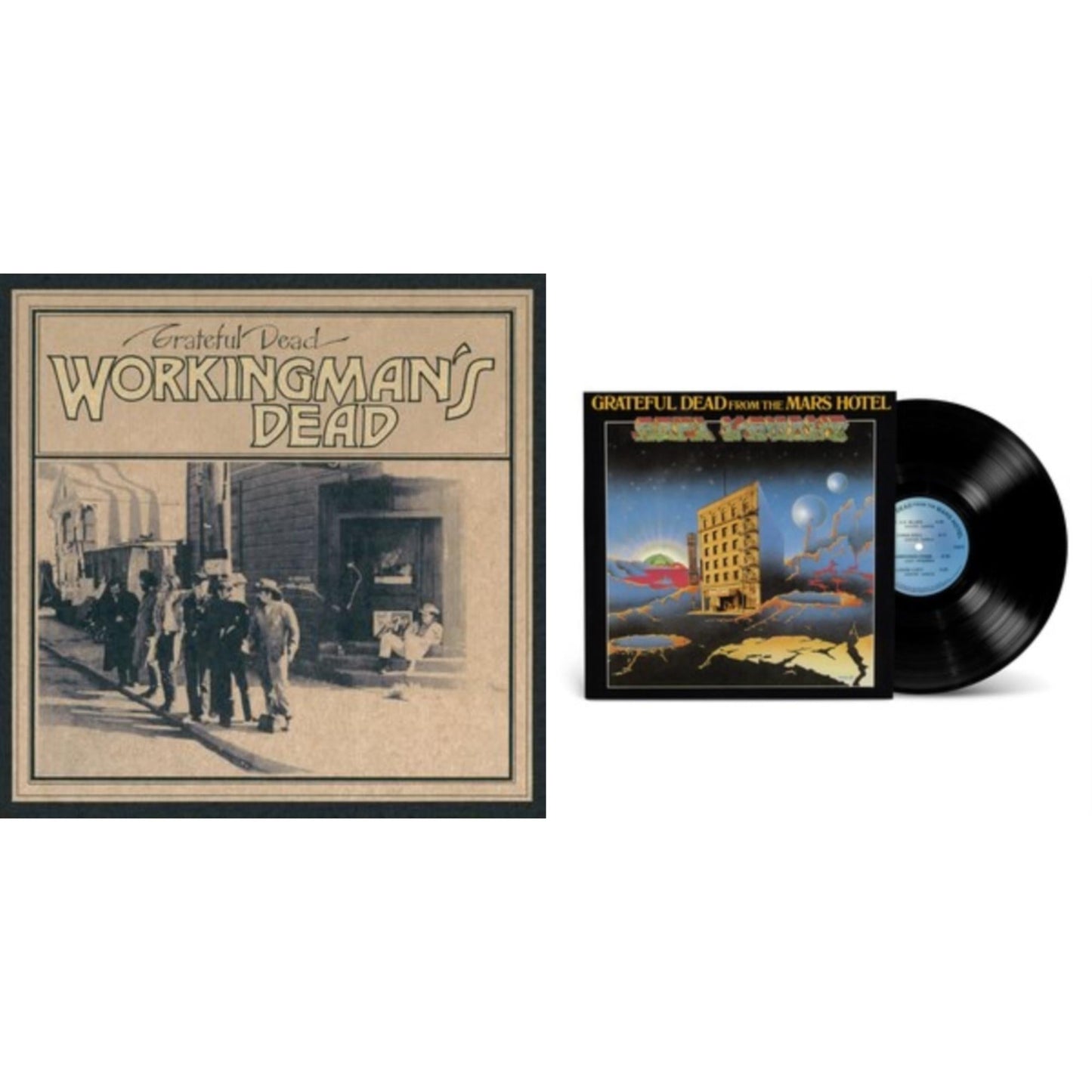 Grateful Dead - From The Mars Hotel (50Th Anniversary/Remaster) & Workingman's Dead (180G) - LP Vinyl Bundle