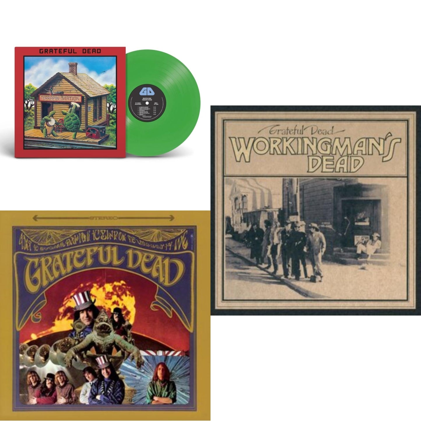 Grateful Dead - Terrapin Station (Emerald Green LP Vinyl) (Syeor) & Grateful Dead & Workingman's Dead (180G)