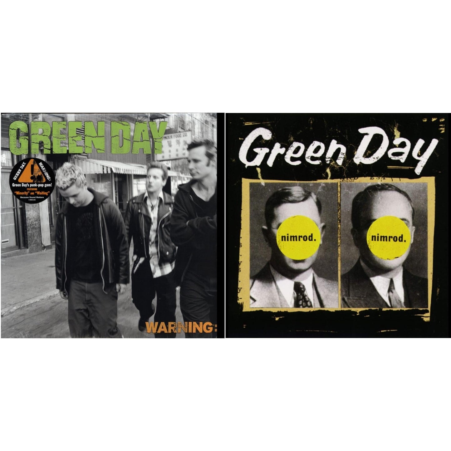 Green Day - Warning & Nimrod - LP Vinyl Bundle