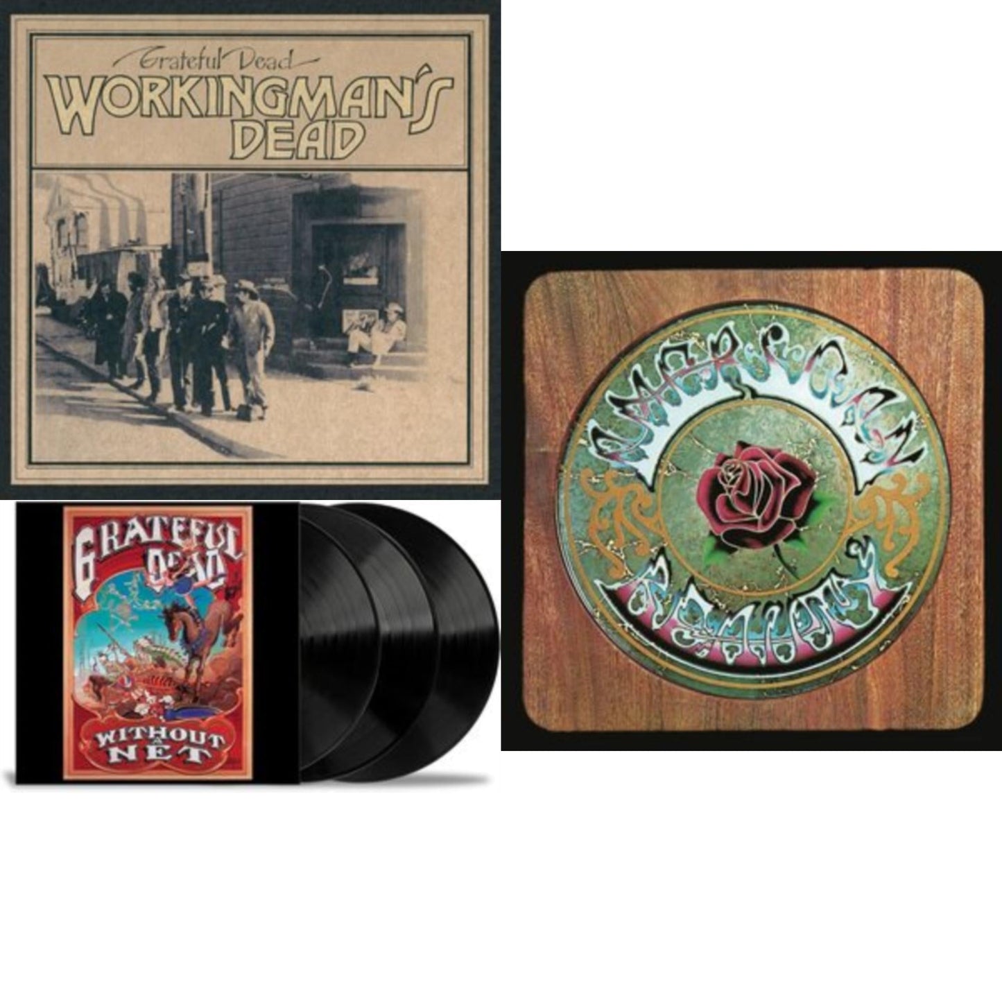 Grateful Dead - Without A Net (3LP) & Workingman's Dead (180G) & American Beauty