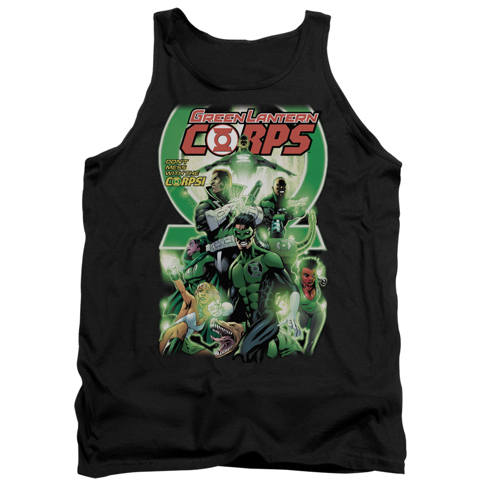 Green Lantern Gl Corps #25 Cover Mens Tank Top Shirt Black Officially Licensed