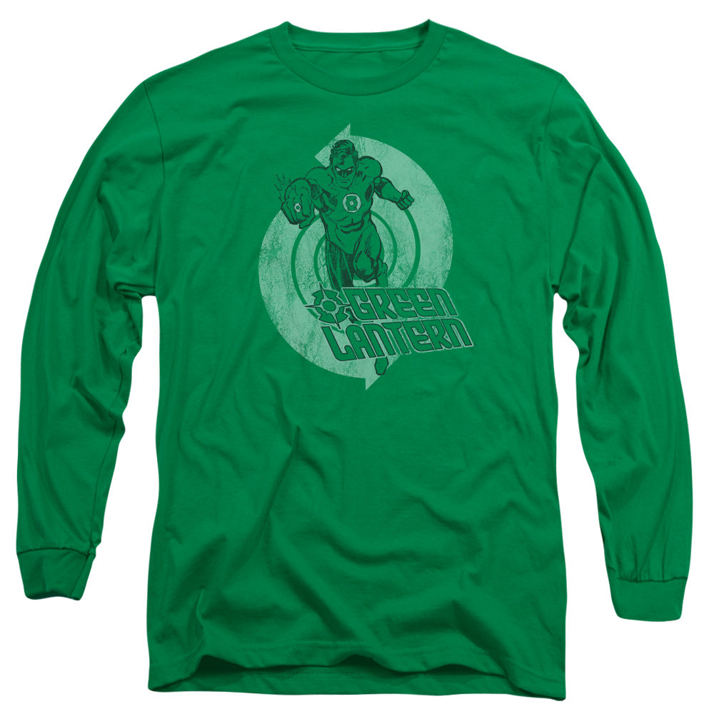 Green Lantern Power Mens Long Sleeve Shirt Kelly Green Officially Licensed