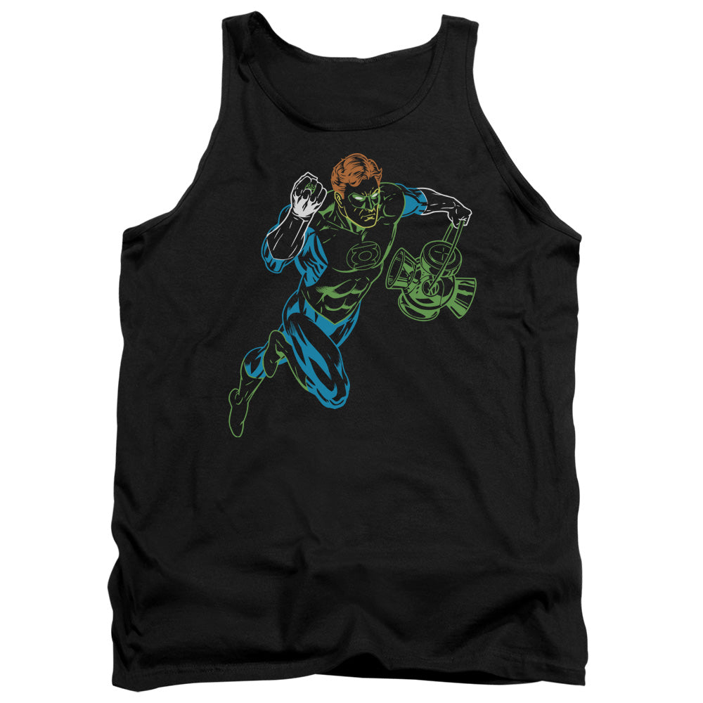 Gl Neon Lantern Mens Tank Top Shirt Black Officially Licensed