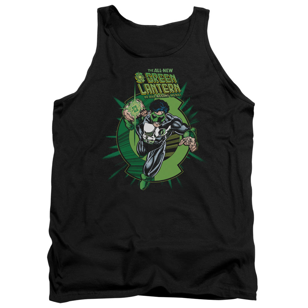 Green Lantern Rayner Cover Mens Tank Top Shirt Black Officially Licensed