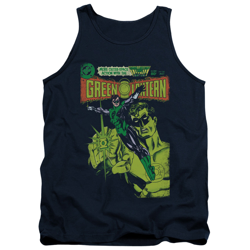 Green Lantern Vintage Cover Mens Tank Top Shirt Navy Officially Licensed