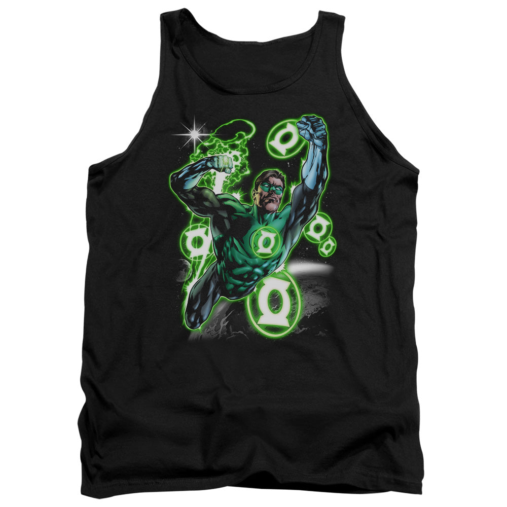 Green Lantern Earth Sector Mens Tank Top Shirt Black Officially Licensed