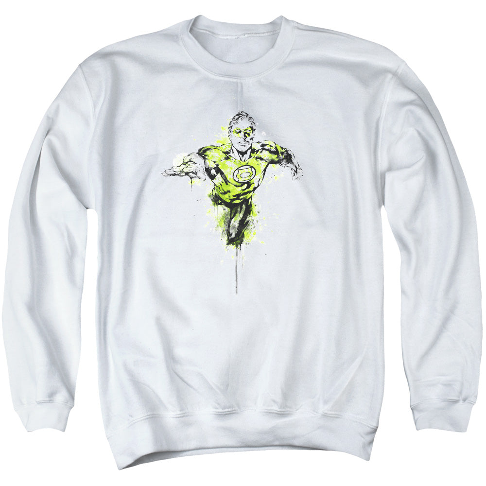 Green Lantern Inked Mens Crewneck Sweatshirt White