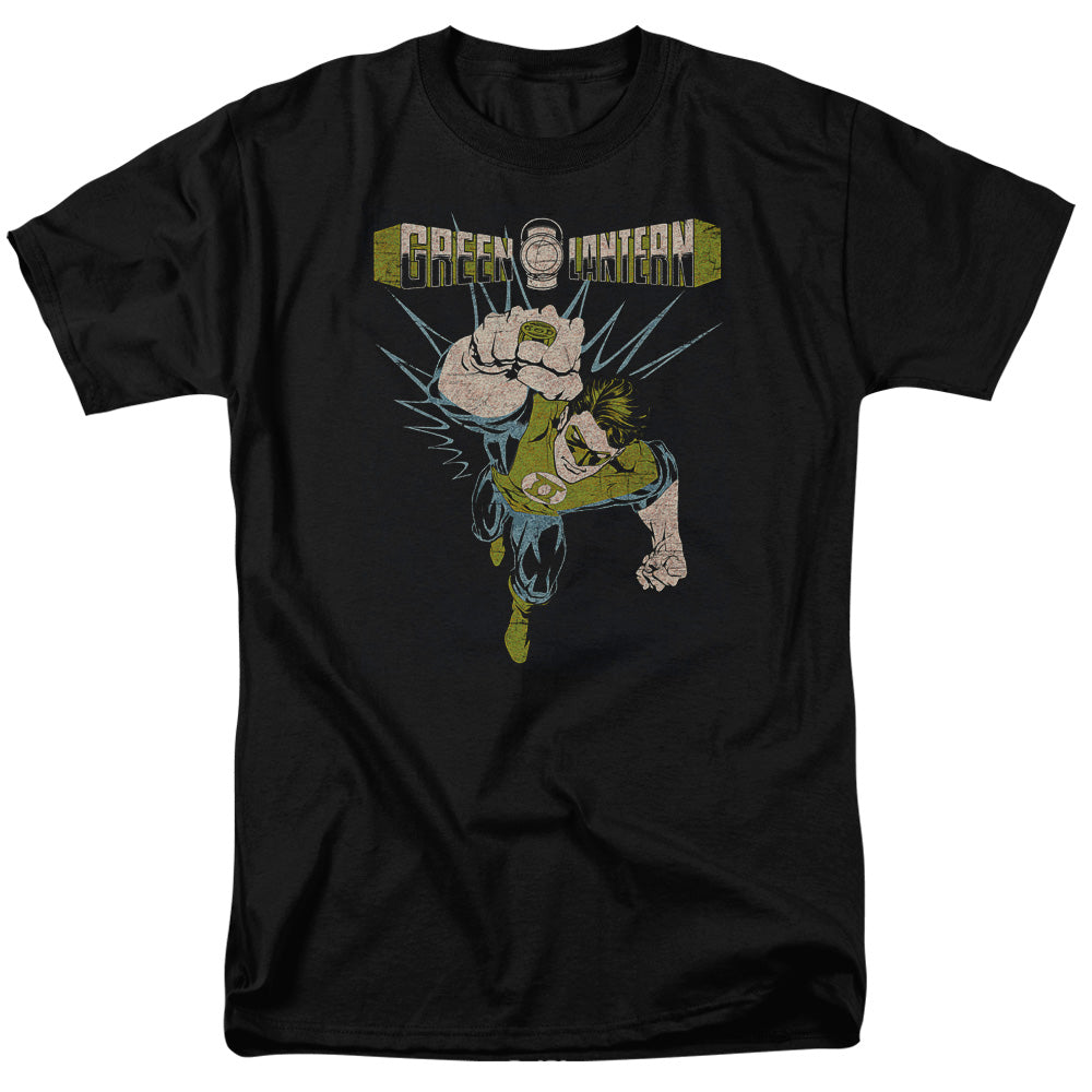 Green Lantern Powerful Mens T Shirt Black