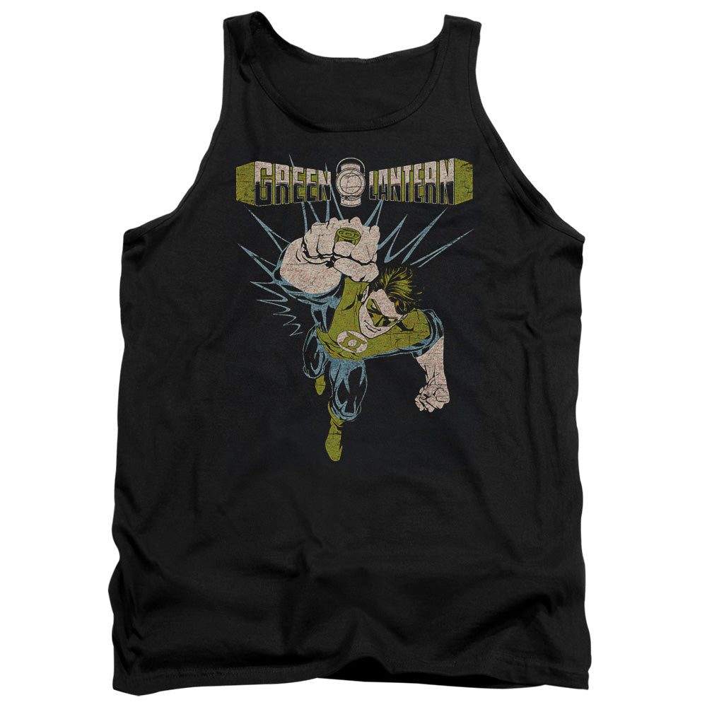 Green Lantern Powerful Mens Tank Top Shirt Black Officially Licensed