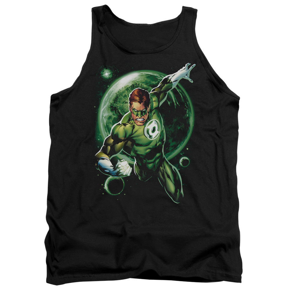 Green Lantern Galaxy Glow Mens Tank Top Shirt Black Officially Licensed