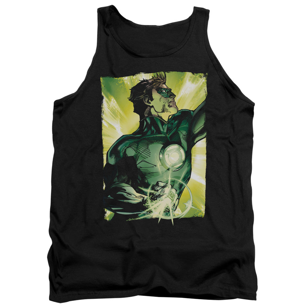 Green Lantern Up Up Mens Tank Top Shirt Black Officially Licensed