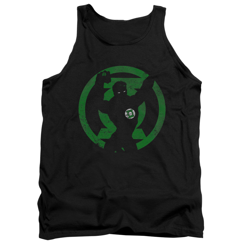 Dc Gl Symbol Knockout Mens Tank Top Shirt Black Officially Licensed