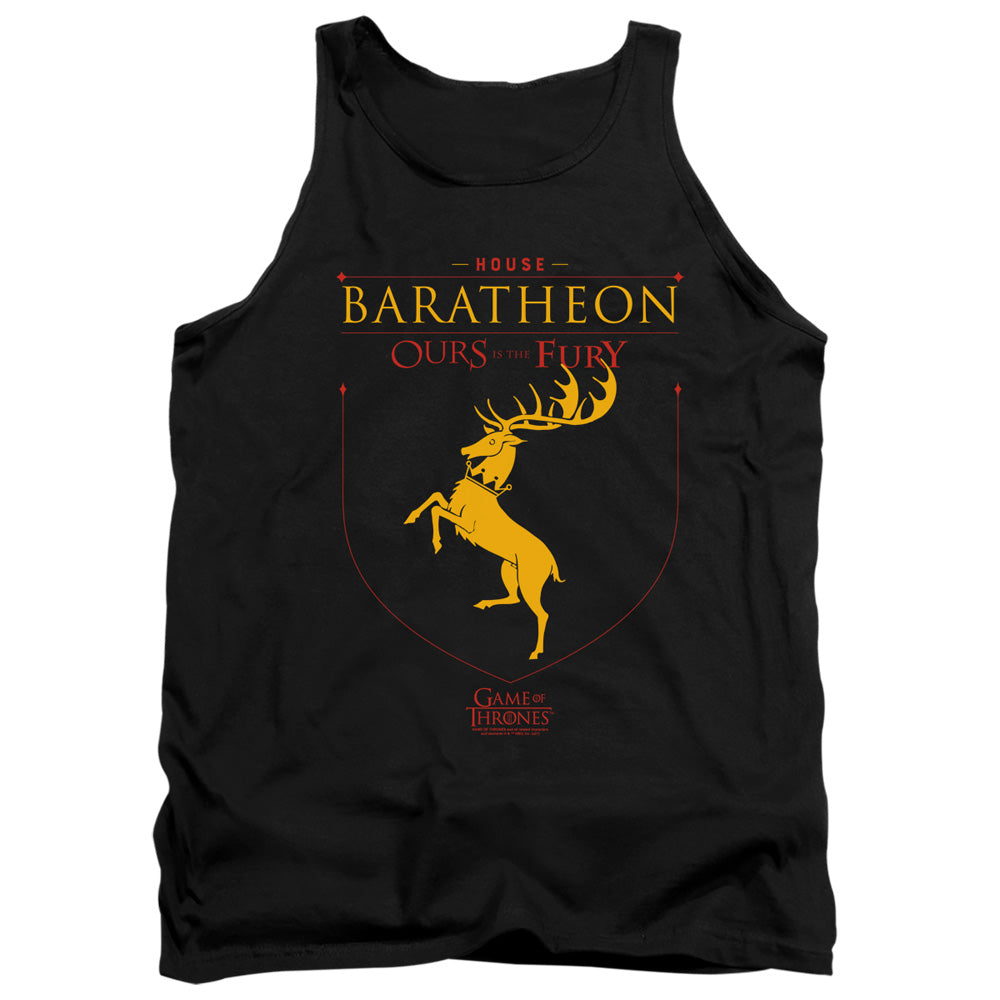 Game Of Thrones House Baratheon Sigil Mens Tank Top Shirt Black Officially Licensed
