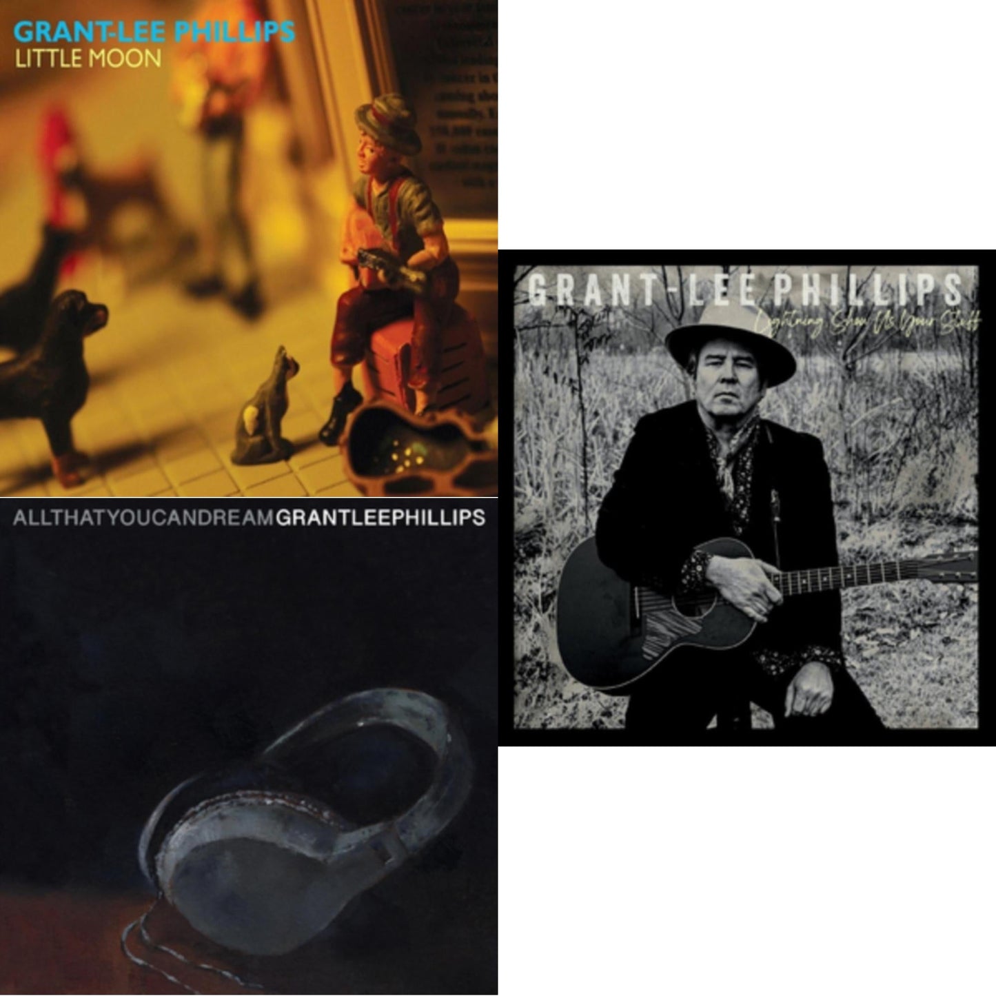 Grant-Lee Phillips - Little Moon (Burgundy LP Vinyl) & All That You Can Dream & Lightning, Show Us Your Stuff (Standard Edition/Dl Card)
