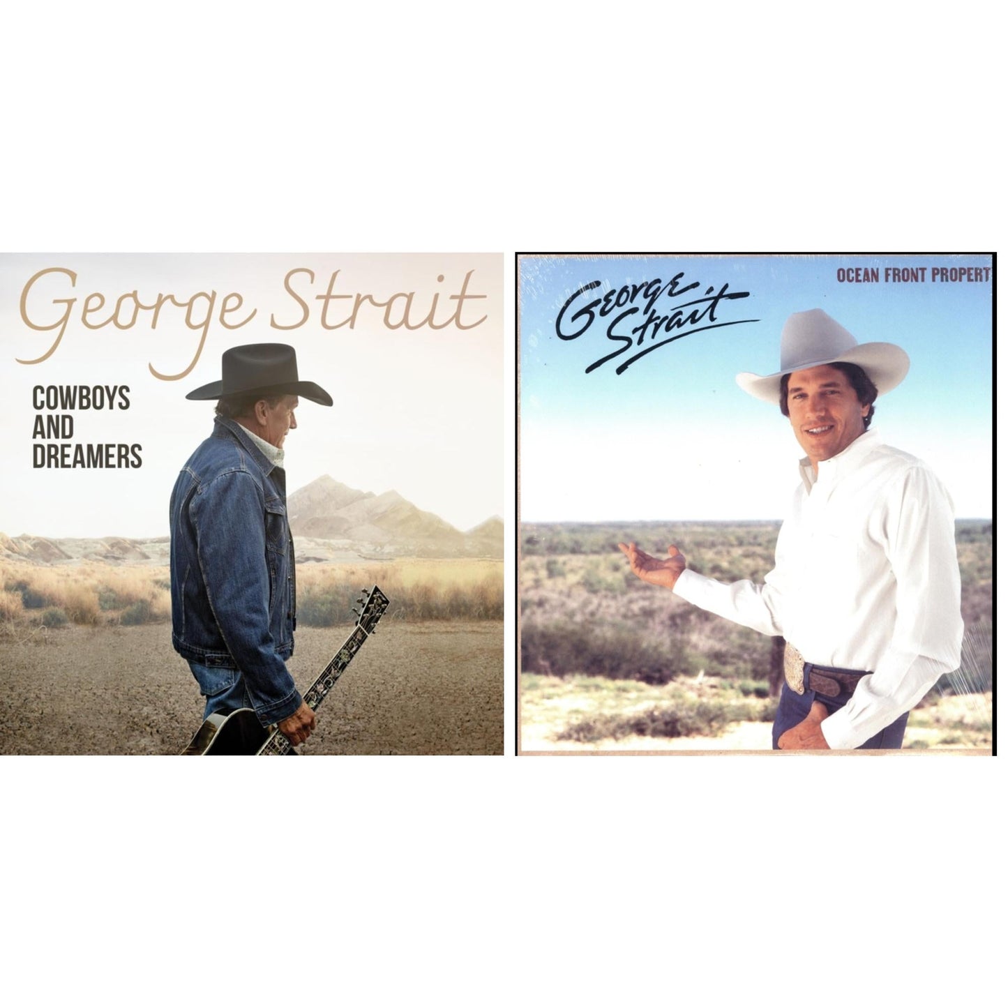 George Strait - Cowboys & Dreamers (2LP) & Ocean Front Property (LP)