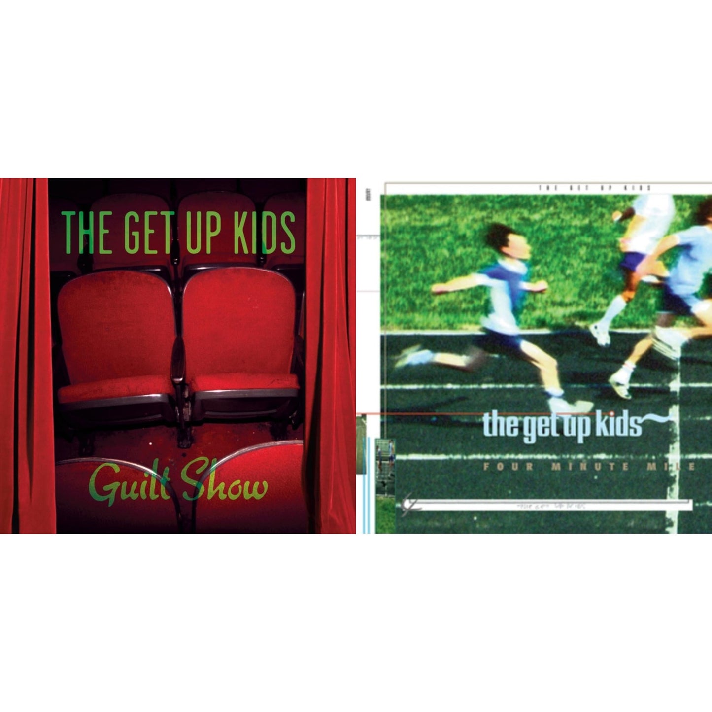 Get Up Kids - Guilt Show (Coke Bottle Clear With Red Splatter LP Vinyl/Limited Edition) & Four Minute Mile