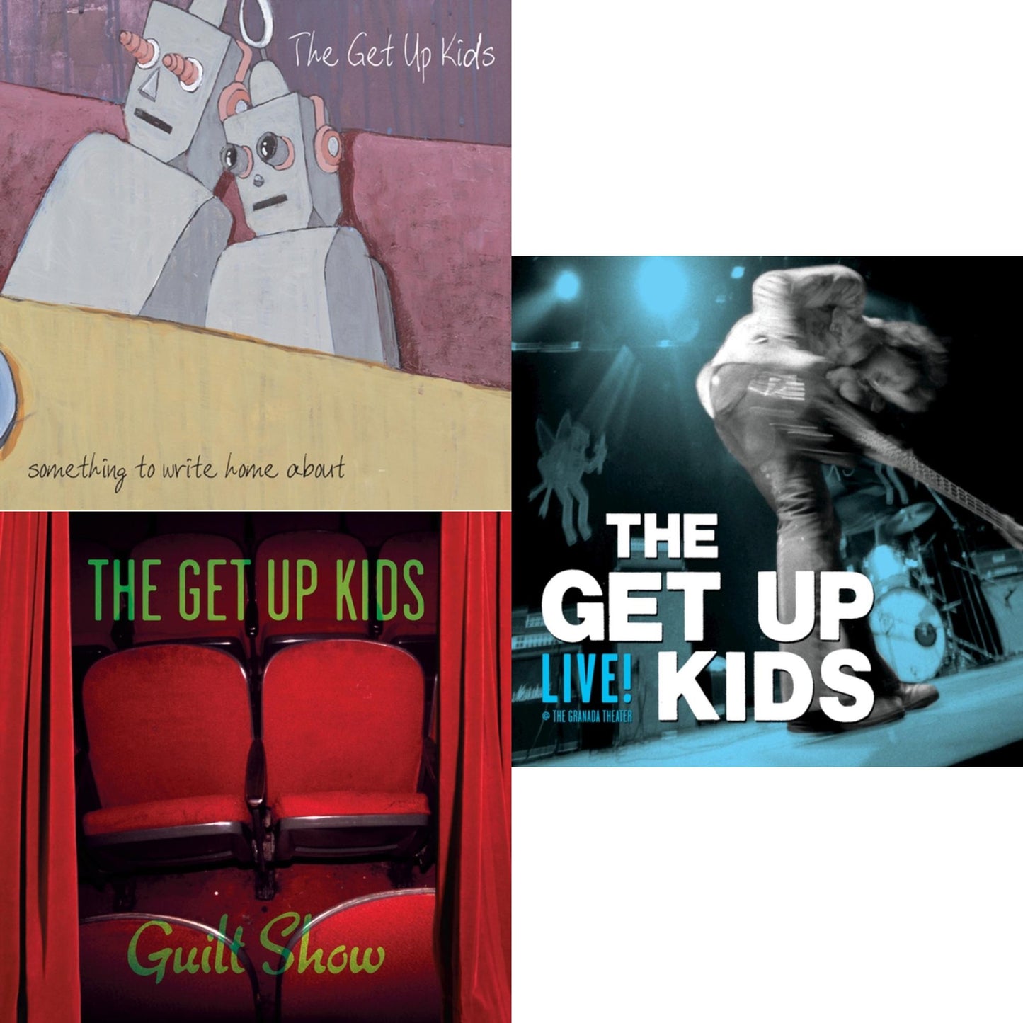 Get Up Kids - Live @ The Granada Theater (Limited/2LP) & Guilt Show (Coke Bottle Clear With Red Splatter LP Vinyl/Limited Edition) & Something To Write Home About