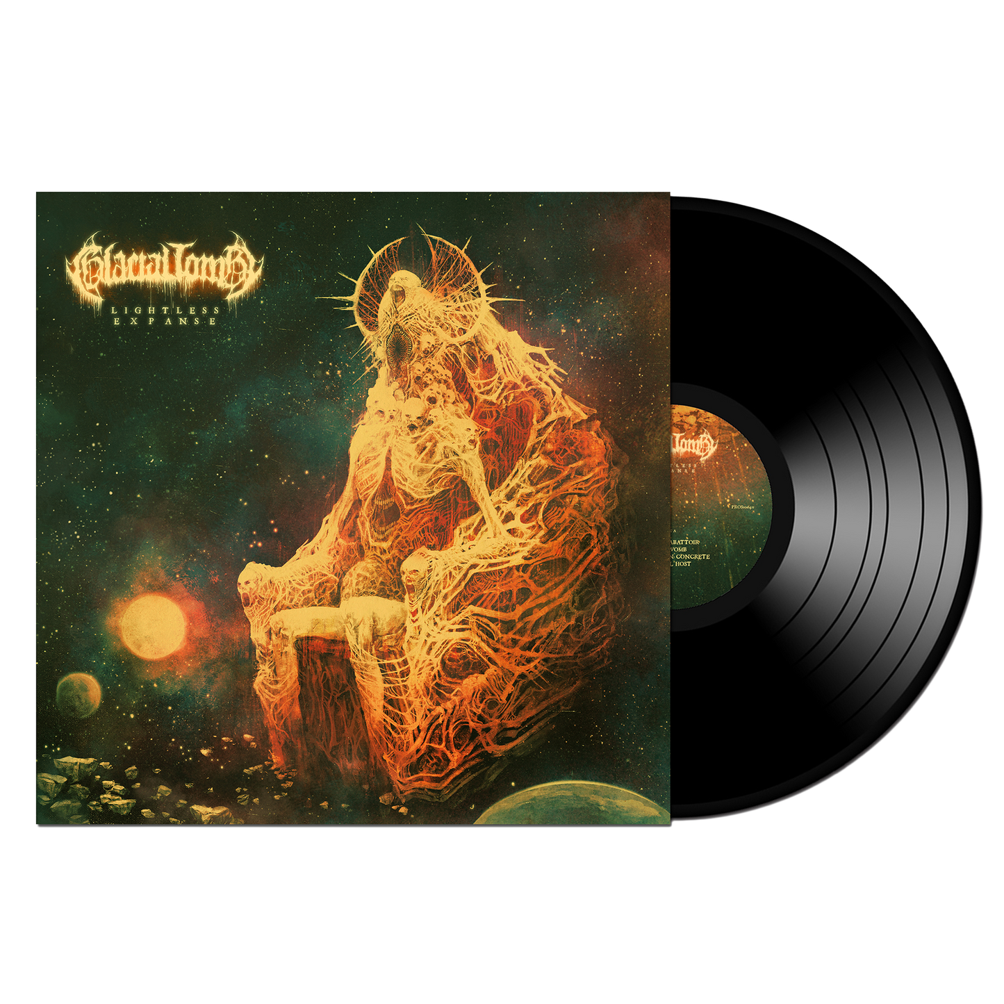Glacial Tomb - Lightless Expanse - Black Sunless Void LP Vinyl Record