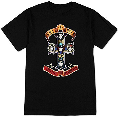 Guns N Roses Appetite for destruction - Cross Mens T Shirt Officially Licensed