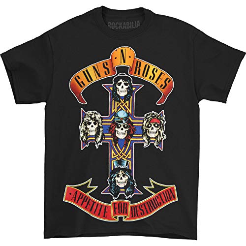 Guns N' Roses GUNS N ROSES APPETITE FOR DESTRUCTION SS TEE SMALL Mens T Shirt Officially Licensed