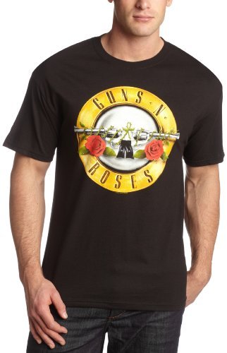 Guns N Roses Men'S Guns N Roses Bullet T-Shirt,Black,X-Large Mens T Shirt Officially Licensed