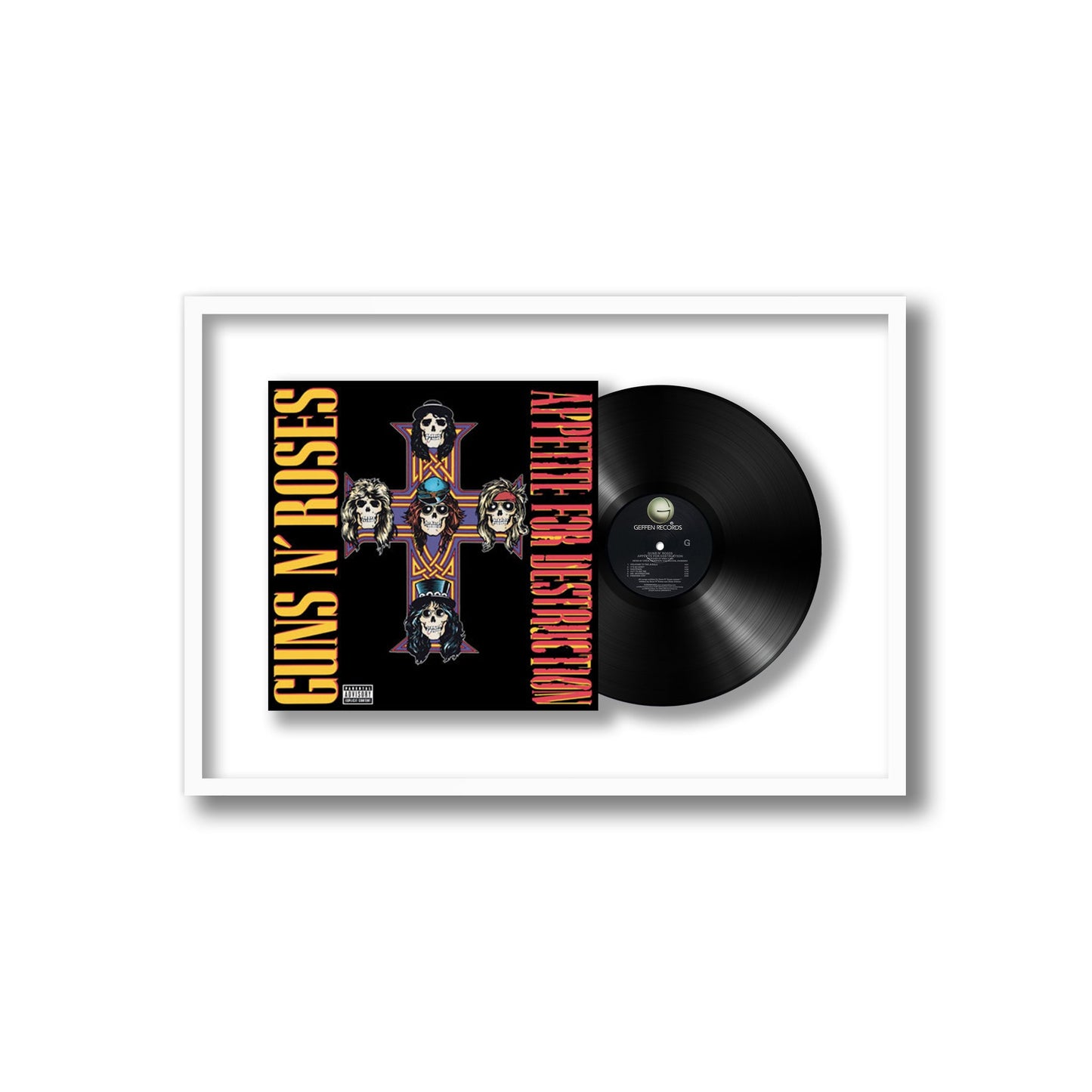 Guns N' Roses Appetite for Destruction Framed Vinyl Record