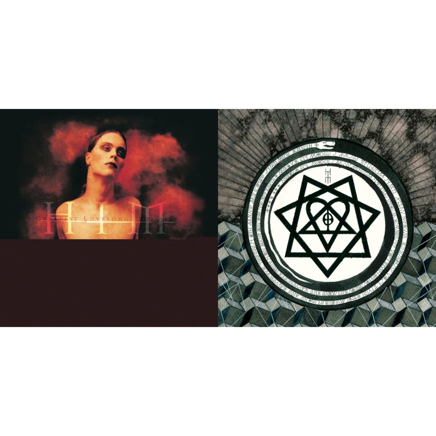 Him - Greatest Lovesongs Vol. 666 (Clear LP Vinyl) & Tears On Tape (Clear LP Vinyl)