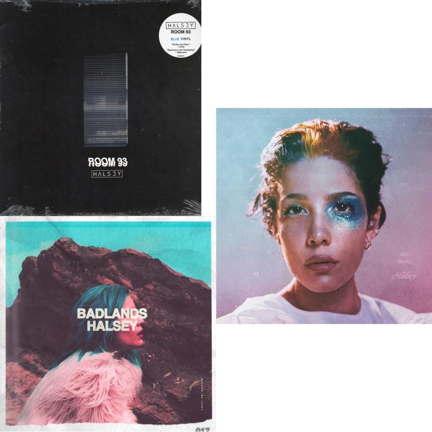 Halsey - Manic (Pa) & Room 93 & Badlands (Pink LP Vinyl)